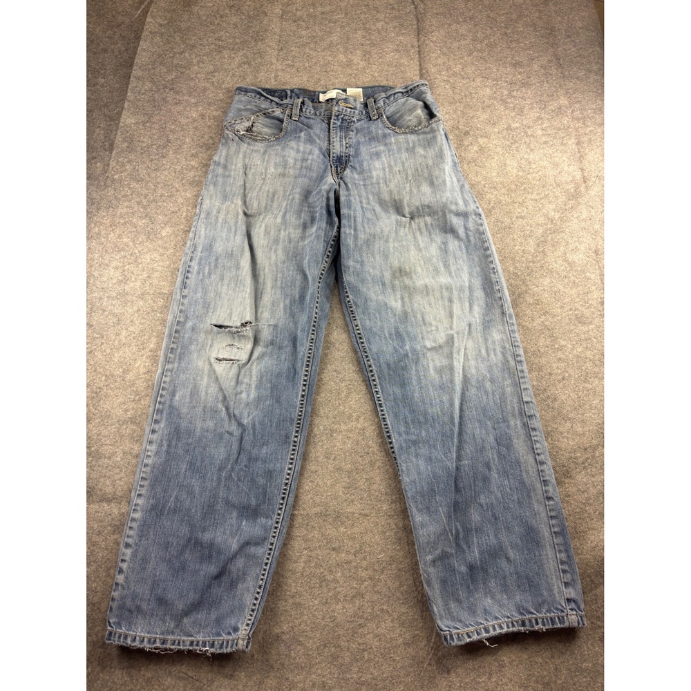 Levi's SilverTab Baggy Jeans Mens 32x32 Light Wash Denim VTG 00s 90s Skater SEE